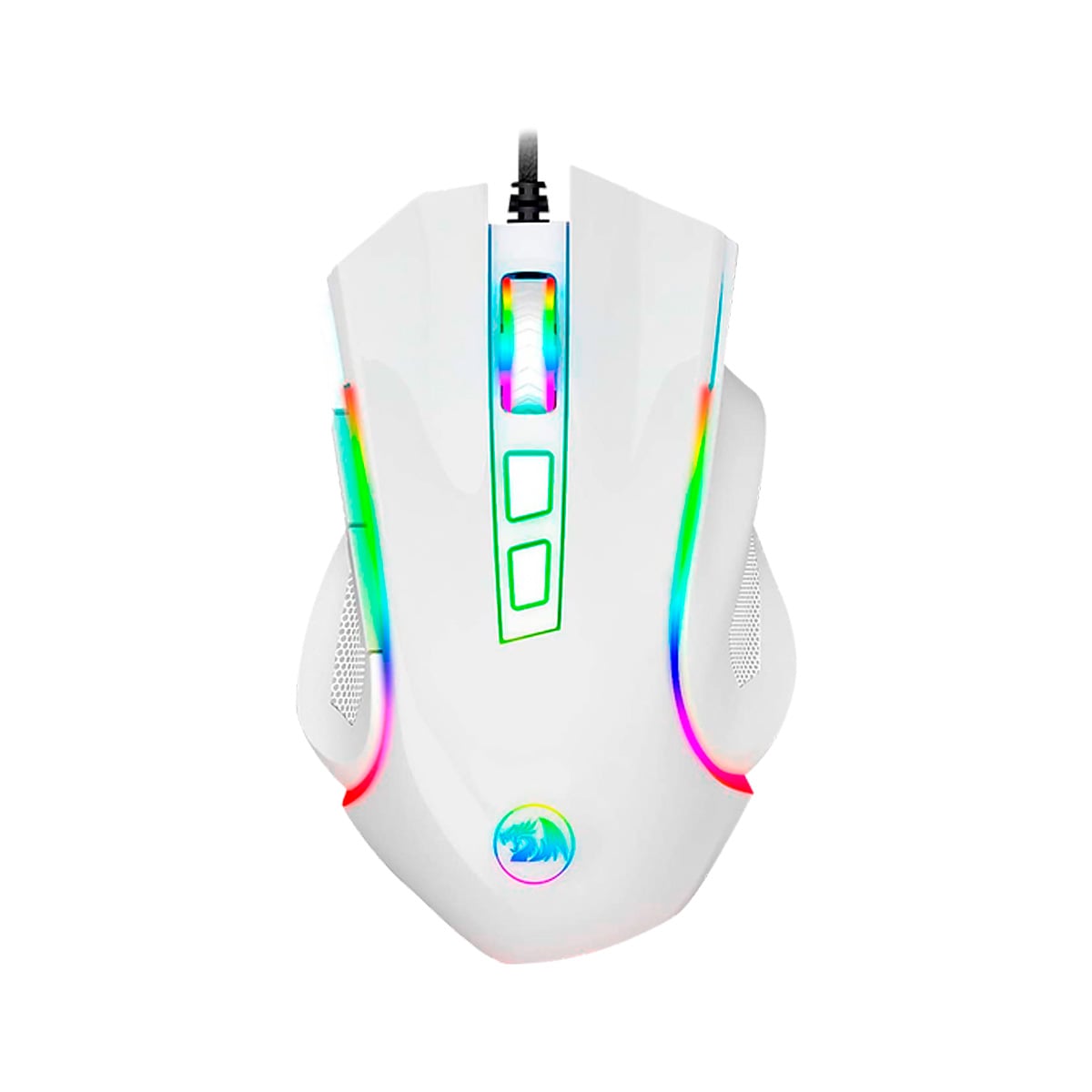 Mouse Gamer Redragon Griffin Lunar Branco RGB - M607W